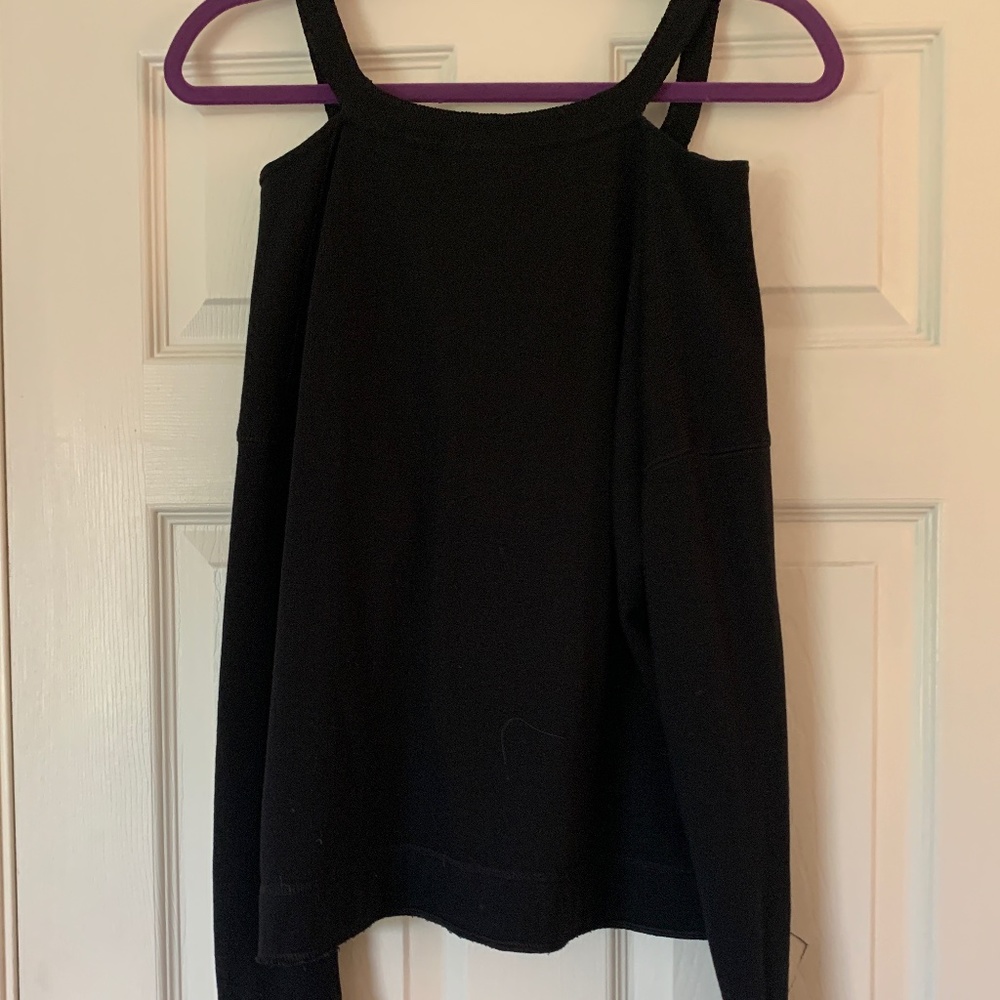 Off the shoulder sweatshirt